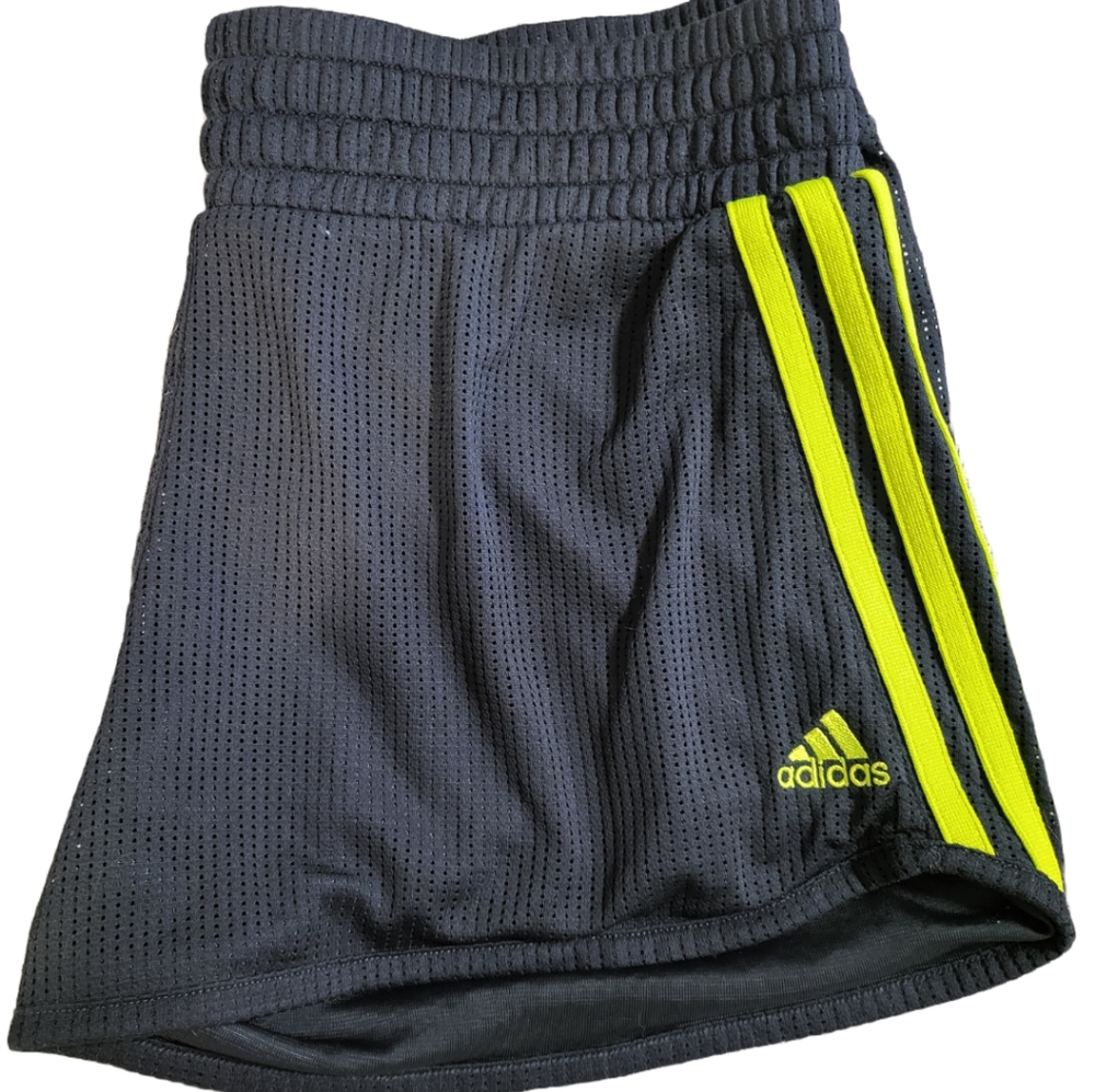 Adidas Navy & Neon Geeen Shorts sz M